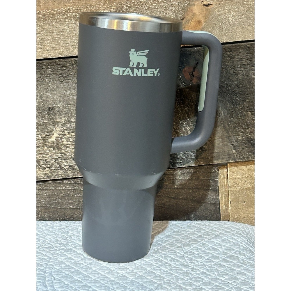 Stanley Adventure Quencher Original 40 oz Grey Teal Tumbler No Lid‎ Logo